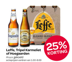  hoegaarden karmeliet leffe blikjes bier speciaalbieren 25 30 blonde blond tripel varieeren 