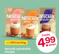  nescafe oploskoffie 2 10 50 cappuccino caramel latte melange mocha doosjes stuks 