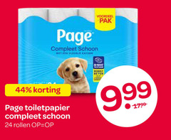  page toiletpapier 24 44 schoon voordeel pak rollen 