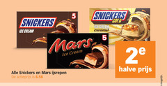  snickers mars ijsrepen 5 ice cream actieprijs caramel gold 2 halve 