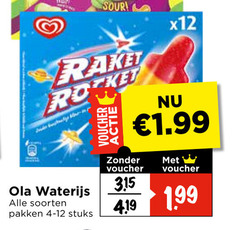 klik op dit plaatje voor een vergroting en voor vergelijkbare aanbiedingen gerelateerd aan
ola waterijs 3 truly sour raket rocket voucher soorten pakken stuks ola waterijs 3 truly sour raket rocket voucher soorten pakken stuks
