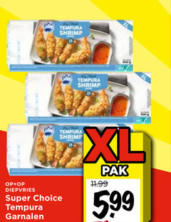  garnalen 25 tempura shrimp xl diepvries super choice pak 5 99 