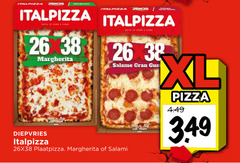  diepvriespizza 26 italpizza margherita baby salame diepvries salami xl pizza 