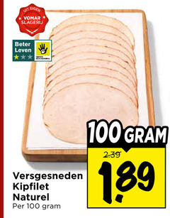  kipfilet 100 slagerij beter leven versgesneden naturel 