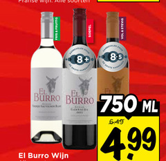  el burro rose witte wijn rode 750 franse soorten fris fruitig 8 soepel hamersma stevig ml bert 