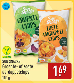 klik op dit plaatje voor een vergroting en voor vergelijkbare aanbiedingen gerelateerd aan
chips 100 label sun snacks groente zoete aardappel licht gezouten krokant gebakken aardappelchips chips 100 label sun snacks groente zoete aardappel licht gezouten krokant gebakken aardappelchips