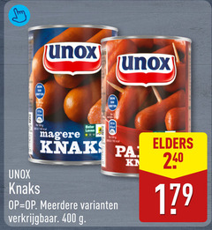  unox knakworsten 1 20 100 240 400 beter leven 100g knaks meerdere elders 