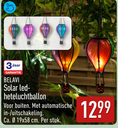  solarlamp 3 jaar belavi solar led heteluchtballon buiten automatische uitschakeling ca. cm stuk 
