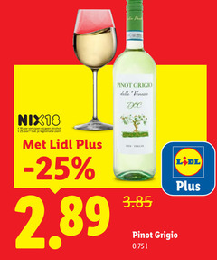  witte wijn 18 25 pinot grigio venezie nix18 jaar alcohol legitimatie italia 