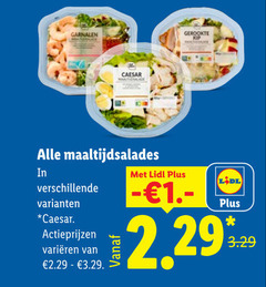  maaltijdsalade 10 garnalen caesar maaltijdsalades gerookte varieeren 