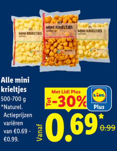  krieltjes 30 mini naturel barbecue varieeren 