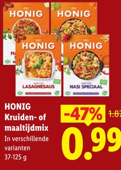  honig maaltijdmix 101 lasagnesaus nasi kruiden 