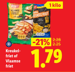  patat 1 vlaamse friet kilo super krokant 1kg kreukel 