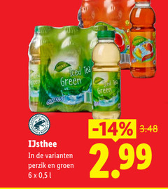  ice tea 6 ijsthee iced green perzik groen 