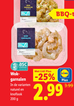  garnalen 200 wok bbq gecertificeerd asc-aqua.org naturel knoflook 3.99 