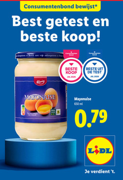  mayonaise 650 consumentenbond best getest uitloopeieren bereid vrije consumenten bond kania romig beter leven ml 