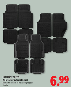  automatset 4 ultimate speed all weather automattenset maat snijden antislipnoppen delig 