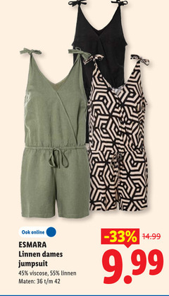 klik op dit plaatje voor een vergroting en voor vergelijkbare aanbiedingen gerelateerd aan
jumpsuit 36 42 45 55 online esmara linnen dames viscose maten jumpsuit 36 42 45 55 online esmara linnen dames viscose maten