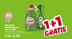  dreft afwasmiddel 1 2 3 7 350 buiten handafwas spray quickwash langer 3x longtemps platinum flessen ml 