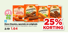  mora snacks kroketten frikandellen 5 25 classics originals kipkorn 1 rundvlees croquettes viandel boeuf frikandel buiten servies zegel 5x doos stuks carrero 