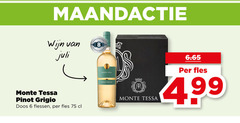  witte wijn 6 8 monte tessa pinot grigio doos flessen fles 
