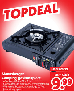  11 28 camping gaskookplaat cm elektrische vonkontsteking butaangas cartridge elders stuk 9 99 