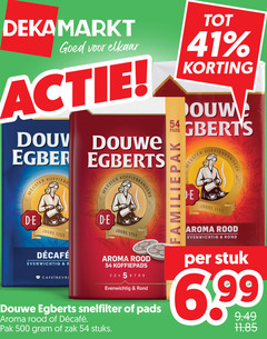  douwe egberts koffie koffiepads 2 3 4 5 6 7 8 9 500 meester joure koffiebranders pads branders aroma rood evenwichtig rond r snelfilter pak zak stuks stuk 99 