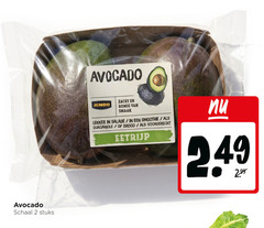  avocado 2 schaal stuks zacht jumbo romig salade smoothie guacamole brood voorgerecht eetrijp 