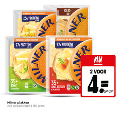  milner kaasplakken 1 2 4 6 100 150 r vernieuwd 28gram 100g oud 30 min 35 jong energie vegetarisch serveertip suggestion belegen 