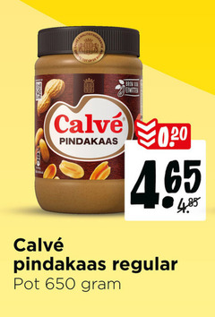  calve pindakaas 20 650 eiwitten regular pot 