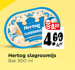  hertog roomijs slagroomijs verse bak ml 