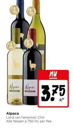  alpaca rode wijn witte 8 750 hamersma chile sauvignon blanc cabernet land chili flessen ml fles 