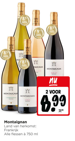 klik op dit plaatje voor een vergroting en voor vergelijkbare aanbiedingen gerelateerd aan
montaignan rose rode wijn witte 2 31 750 8 5 hamersma merlot pays chardonnay syrah land frankrijk flessen ml montaignan rose rode wijn witte 2 31 750 8 5 hamersma merlot pays chardonnay syrah land frankrijk flessen ml