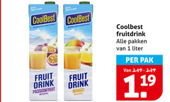  coolbest vruchtensap 1 19 with twist dairy fruit drink passionfruit apple mango fruitdrink pakken liter pak 