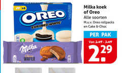  oreo milka biscuit white milk 6x choco wafer koek soorten cake choc pak 