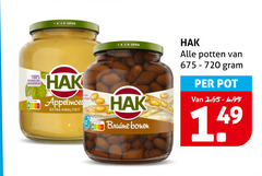  hak appelmoes bruine bonen groenteconserven 12 100 720 open ingredienten potten pot 