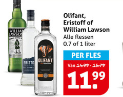  william lawsons olifant whisky wodka jenever 1 lawson scotch land eristoff flessen liter fles 