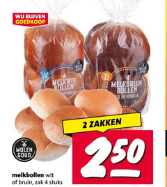  bolletjes 2 4 molen goud melkwit bollen melkbollen wit bruin zak stuks cod b zakken 