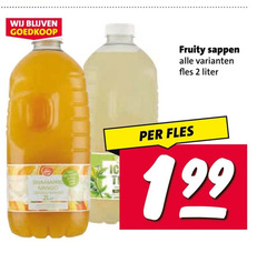  fruitdrank 2 20 mango fruity sappen fles liter 