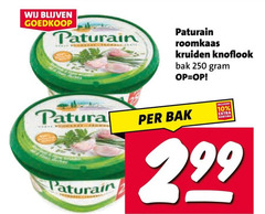  paturain roomkaas 10 250 kruiden knoflook bak 