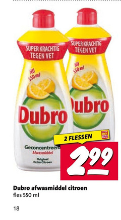  dubro afwasmiddel 2 10 18 super vet 50ml original citroen flessen fles ml 