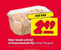  huzarensalade salade 750 dakleer koude schotel bak fijn schaal 