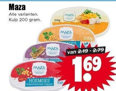  maza houmous 200 kuip hoemoes zongedroogde tomaat moes 16 