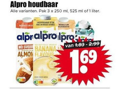  alpro soja melk 1 3 250 houdbaar pak ml liter laag faible graisses banana flavour 