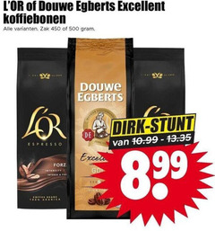  douwe egberts l or koffiebonen 450 500 excellent zak espresso intensity intense coffee meester go 