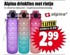  drinkfles 1 alpina rietje kleuren vaatwasserbestendig started give ge almost you liter elders 