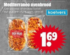  focaccia 210 mediterraneo chili cheddar smokey bacon stuk oven bread 