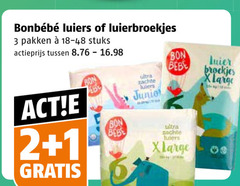  bonbebe luierbroekjes luiers 1 2 3 pakken stuks actieprijs bon bebe zachte luier ultra xlarge junio 