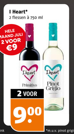 klik op dit plaatje voor een vergroting en voor vergelijkbare aanbiedingen gerelateerd aan
i heart rode wijn witte 2 9 750 flessen ml maand pink primitivo 90 pinot grigio m.u.v i heart rode wijn witte 2 9 750 flessen ml maand pink primitivo 90 pinot grigio m.u.v