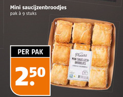  saucijzenbroodjes 9 250 mini pak stuks broodjes 